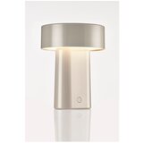 Zone Sivo-bež plastična LED stolna lampa (visina 18 cm) Oblong – | shoptok.hr