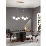  Ondaluce - Visilica na sajli MONILE 6xE14/10W/230V zlatna/bela | Eponuda.com