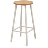 Hanah home mola set 100 - karina white white bar table & stool set (3 pieces) | Eponuda.com