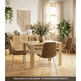 KARA stolica - baršunasto smeđa / kromirane noge x 4 | shoptok.hr