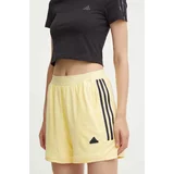 Adidas Kratke hlače Tiro ženske, rumena barva, IX3729