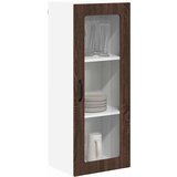 vidaXL Stenska kuhinjska omarica s polico Rjav hrast 40 x 31 x 100 cm | Shoptok.si