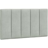 Maison Chic posteljno vzglavje - vzglavna omarica - vzglavna stranica svetlo siva 90 cm žamet, (21704313) | Shoptok.si