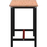  Radni stol 150x55x81,5 cm od masivne bukovine i metala | shoptok.hr
