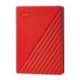 Vanjski disk WD My Passport 2019, 4 TB, crvena | shoptok.hr
