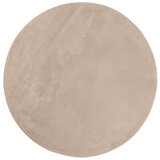 Maison Chic Preproga, Rug kratka vlakna mehka in pralna peščena Ø 200 cm, (22121537) | Shoptok.si