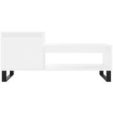  Stolić za kavu bijeli 100 x 50 x 45 cm od konstruiranog drva | shoptok.hr