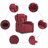  Naslanjač vinsko rdeče blago | Shoptok.si