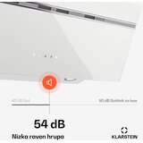 Klarstein Alina kuhinjska napa, 80 cm, 600 m³/h, Tiha, EEK A | shoptok.hr