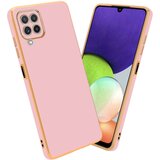  Ohišje, združljiv s Samsungom v sijajnem roza - zlati - zaščitni pokrov iz fleksibilnega silikona TPU in z zaščito pred kamero, (20603136) | Shoptok.si