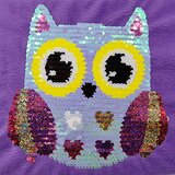 Woopie art & fun šljokičasti jastuk sova, ljubičasta | shoptok.hr