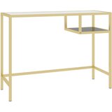 Maison Chic Računalniška miza - pisarniška miza prozorna 100x36x74 cm kaljeno steklo, (21785368) Cene