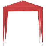 Šator za zabave 200 x 200 x 240 cm Crvena PE i čelik | shoptok.hr
