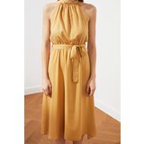 Trendyol Ženska midi smeđa haljina krema | senf | ePonuda.com