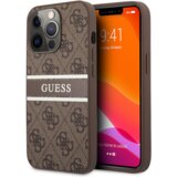  Maska za telefon za iPhone 13 Pro 6.1 Guess Stripe (GUHCP13L4GDBR), Braon | Eponuda.com