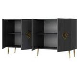 Hanah home komoda robber KB150 anthracite gold