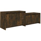 TV ormarić dimljena boja hrasta 146,5x35x50cm konstruirano drvo | shoptok.hr