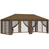 vidaXL Pokrov za gazebo s stranskimi stenami 6 x 3 m Taupe Poliester, (5000218806) Cene