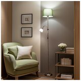  Brilagi - Stojeća lampa CERIA 1xE27/100W/230V + 1xE14/25W mat hrom/zelena | Eponuda.com