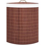  Kutna košara za rublje od bambusa smeđa 60 L | Eponuda.com