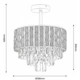 Brilagi plafonski luster cristal 5xE14/40W/230V, prečnik 38 cm | Eponuda.com