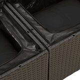 vidaXL 10-dijelni set vrtnih sofa s jastucima crni od poliratana | shoptok.hr
