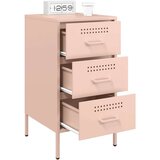 vidaXL Nočna omarica 2 kosa roza 36x39x68 cm hladno valjano jeklo | Shoptok.si