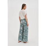 Marisse Patterned Green Viscose Trousers | shoptok.hr