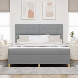  s opruga kutije Svijetlo siva 180 x 200 cm tkanina | shoptok.hr