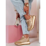 DStreet Sportowe sneakersy damskie FLEXIMOT beżowe | Shoptok.si
