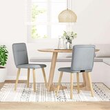 vidaXL Blagovaonske stolice od tkanine 2 kom svjetlosive | shoptok.hr