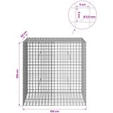  Gabion s žicom debljine 3,5 mm i mrežom 5x5 cm 100x50x100 cm Slike