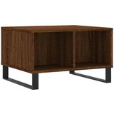  The Living Store Klubska mizica rjav hrast 60x50x36,5 cm inženirski les - Klubska Mizica, (21444832) | Shoptok.si