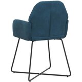  Trpezarijske stolice 4 pcs Baršun Plava 55 x 50 x 84 cm | shoptok.hr
