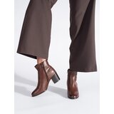 Sergio Leone Brown ankle boots on a block by | Shoptok.si