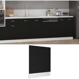 Furnova Plošča za pomivalni stroj črna 59,5x3x67 cm inženirski les, (21947734) | Shoptok.si