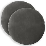  Presvlaka za jastuk 2 pcs HEERLEN Tamnosiva Ø 40 cm Baršun | shoptok.hr