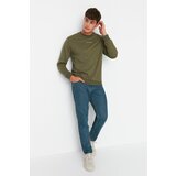Trendyol Men's Navy Green Tinted Relax Fit Jeans Cene