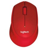 Logitech M330 Silent PLUS brezžična optična rdeča miška | Shoptok.si
