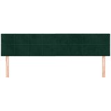 Uzglavlja tamnozelena 160x5x78/88 cm baršunasta | shoptok.hr