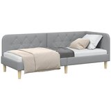  Kutni okvir kreveta Svijetlo siva 80 x 200 cm tkanina | shoptok.hr