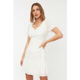 Trendyol white brode collar detailed dress | ePonuda.com