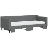  Dnevni krevet na razvlačenje tamnosivi 80 x 200 cm od tkanine | shoptok.hr