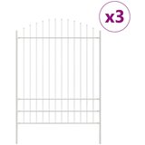  Ograda za vrt s lukom bijela 5 1x2 m čelik | shoptok.hr