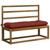  Jastučići za klupe VIANEN 2 kom. 100% poliester Crvena - Crvena 130 x 40 x 12 cm | shoptok.hr