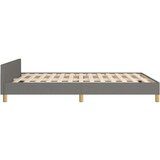  Okvir za krevet s uzglavljem tamnosivi 140x190 cm od tkanine | shoptok.hr