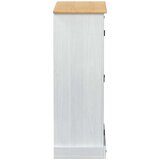  Ormar za cipele Bijelo 86 x 38.5 x 1080 cm Čvrsto borovo drvo - Bijelo | shoptok.hr