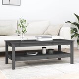 The Living Store Klubska mizica siva 110×50×40 trdna borovina - Klubska Mizica, (21573339) Cene