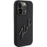  Originalna KARL LAGERFELD Hardcase maskica za iPhone 15 Pro Max (Silikonski Karl Script Logo / crna) | shoptok.hr