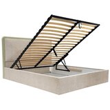 Bobochic Paris Bež podstavljeni bračni krevet s prostorom za odlaganje s podnicom 160x200 cm Mara – | shoptok.hr